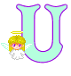 GIF animado (39014) Letra u angelito