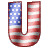 GIF animado (42427) Letra u bandera norteamericana