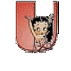 GIF animado (35890) Letra u betty boop