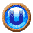 GIF animado (32395) Letra u boton azul