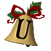 GIF animado (40879) Letra u campana navidad