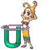 GIF animado (43555) Letra u chica