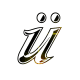 GIF animado (41704) Letra u dieresis