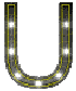 GIF animado (33900) Letra u glitter luces