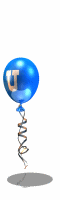 GIF animado (39508) Letra u globo azul