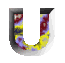 GIF animado (40616) Letra u mosaico colores