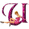 GIF animado (43480) Letra u mujer