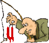 GIF animado (35710) Letra u pesca