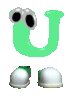 GIF animado (39963) Letra u pies