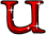 GIF animado (44148) Letra u roja decoracion