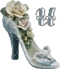 GIF animado (34584) Letra u zapato glitter tacon