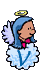 GIF animado (39042) Letra v angelito nube