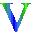 GIF animado (34725) Letra v azul verde