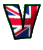 GIF animado (42536) Letra v bandera inglaterra