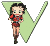 GIF animado (35891) Letra v betty boop