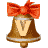 GIF animado (40906) Letra v campanas navidad