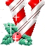 GIF animado (41112) Letra v caramelos navidad
