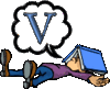 GIF animado (43236) Letra v chico