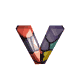 GIF animado (40309) Letra v coloreada