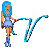 GIF animado (36046) Letra v dollz