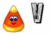 GIF animado (38169) Letra v dulces halloween