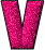 GIF animado (44826) Letra v fucsia