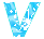 GIF animado (33432) Letra v glitter