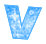 GIF animado (33407) Letra v glitter cristal