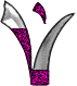 Imagen GIF de Letra v glitter japonesa animado
