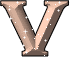 GIF animado (33248) Letra v glitter salmon