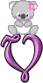 GIF animado (30269) Letra v koala