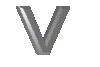 GIF animado (35348) Letra v metalizada