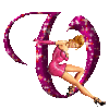 GIF animado (43481) Letra v mujer