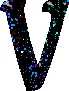 GIF animado (41916) Letra v negra colores