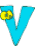 GIF animado (38989) Letra v ninos