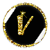 GIF animado (42179) Letra v oro