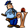 GIF animado (43787) Letra v policia