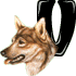 GIF animado (31737) Letra v raza perro