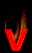 GIF animado (37748) Letra v roja ardiendo