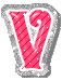 GIF animado (45046) Letra v rosa