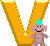 GIF animado (40085) Letra v trol