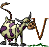 GIF animado (32254) Letra v vaca