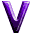 GIF animado (35542) Letra v violeta