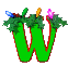 GIF animado (40644) Letra w arbol navidad