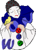 GIF animado (42924) Letra w arlequin
