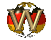 GIF animado (42393) Letra w bandera alemana