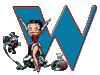 GIF animado (35892) Letra w betty boop
