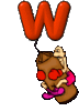 GIF animado (43161) Letra w boxeador