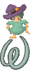 GIF animado (37998) Letra w brujita