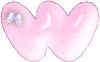 GIF animado (44659) Letra w burbuja rosa